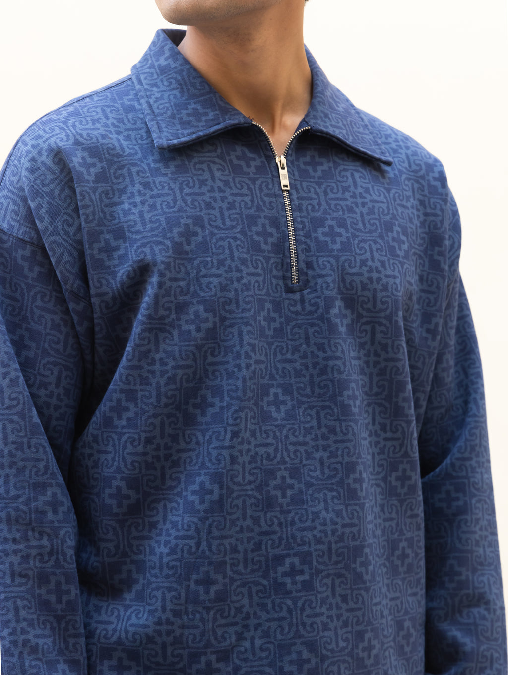 Geometric Plus Quarter Zip