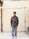 Ajrakh Patchwork Button-Down Shirt